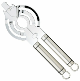 KitchenCraft Professional Flaschen- und Glasöffner mit Dosenring-Abziehhilfe, Edelstahl, passt auf alle gängigen Deckel und Schraubverschlüsse, 26,5 cm x 9 cm - 1