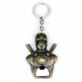Schlüsselanhänger mit Flaschenöffner, Motiv: Deadpool - 1