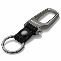 Spigen Karabiner Clip, Schlüsselanhänger Flaschenöffner, Schlüsselanhänger Ring, Schlüsselanhänger Clip, Schlüsselanhänger - Gunmetal - 1