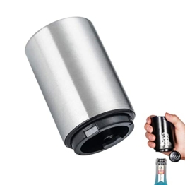 SUOXU Magnetischer Automatischer Flaschenöffner Edelstahl Push up bier Öffner Wein Bier Soda Flaschenöffner Küchenzubehör Magnet Bieröffner Biergeschenke zum Vatertag für Männer - 1