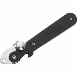 Westmark Hebeldosenöffner, mit Kapselheber, Länge: 16,2 cm, Stahl, Columbus, Farbig sortiert: Schwarz/Rot/Silber, 10252270 - 1