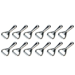 Westmark Set mit 12 Flaschenöffnern/Kapselhebern für Flaschen mit Kronkorken, Stahl/Metall, Silber, 109422E3 - 1