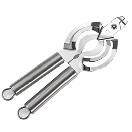 Wilsonzin DeckelöFfner 8 In 1 Multi öFfner, Manuell DosenöFfner, Mit Edelstahl BüChsenöFfner & Kapselheber,Ergonomischem Griff,Geeignet FüR äLtere Senioren Mit Arthritis,Schwache HäNde - 1