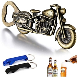 WZLEMOM Geschenke für Männer - Vintage Motorrad Flaschenöffner,Bier Flaschenöffner,Metall Motorrad Flaschenöffner für Bar Party ,Küchenhelfer,Einzigartiges Biergeschenk für Männer, Papa, Ehemann - 1