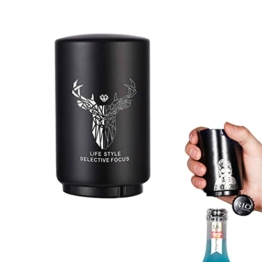 YUDANSI Bier Flaschenöffner,Geschenke für Männer,Automatischer Bottle Opener Edelstahl Bieröffner mit Magnet,Bierliebhaber Küche Bar Party, Schnell zu öffnen für Bier Soda-Flaschenverschlüsse - 1