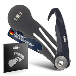 Yuniqat Shark Pocket Tool | Multitool | 4in1 - Einkaufswagenlöser, Flaschenöffner, Paketmesser & Schneide in einem | Mit Schlüsselring | Ideal als Geschenkidee für Damen & Herren - 1